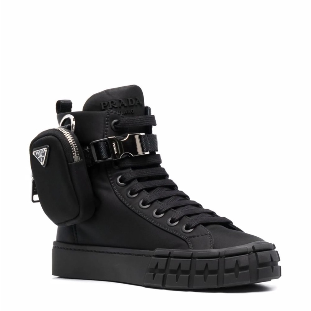 Prada Re-Nylon Pouch High-Top Sneakers